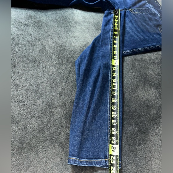 SPANX Size 1X Petite Dark Wash Skinny Shapewear Pull On Jean Leggings - Picture 7 of 13